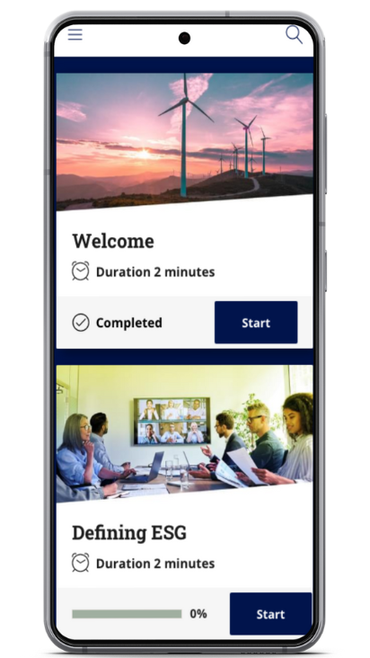 Mobile view sample